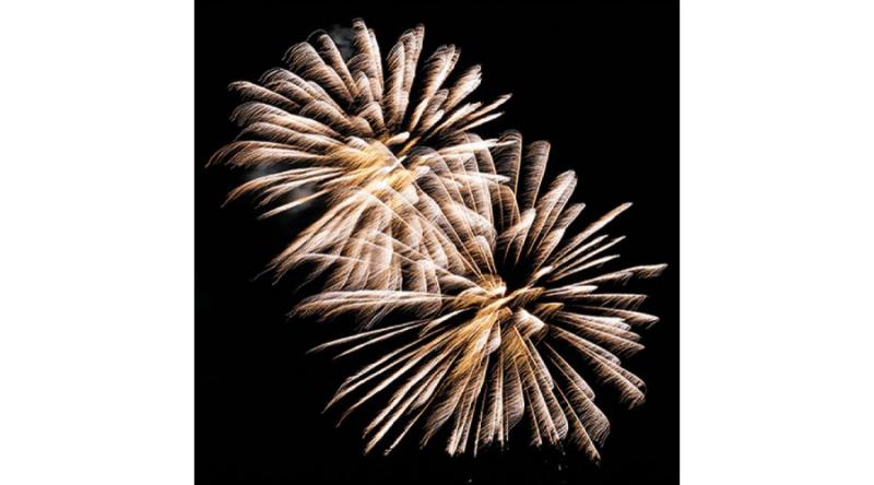 AMB.33316960 Golden Firework, tüzijáték szalvéta 33x33cm, 20db-os