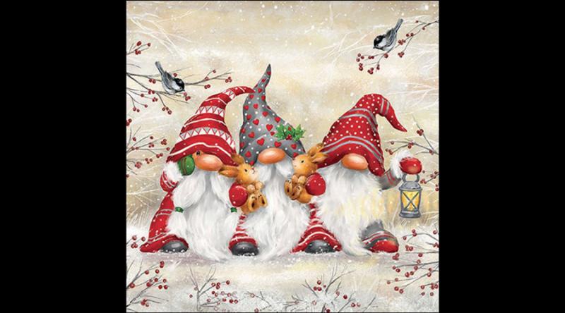 AMB.33318910 Three dwarfs papírszalvéta 33x33cm, 20db-os