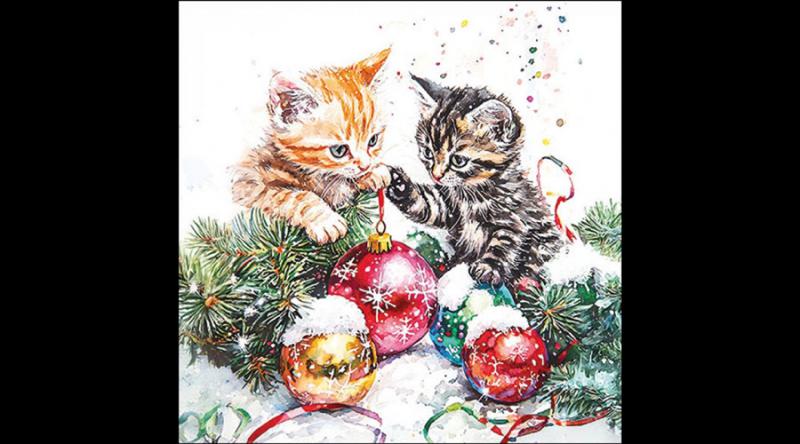 AMB.33320085 Adorable kittens papírszalvéta 33x33cm, 20db-os, cicás