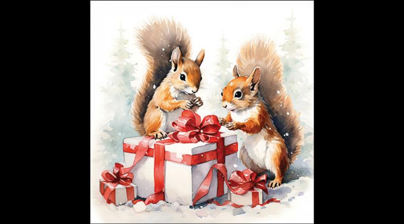 AMB.33320175 Great gift papírszalvéta 33x33cm, 20db-os