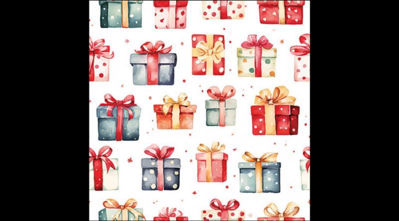 AMB.33320215 Gift boxes papírszalvéta 33x33cm, 20db-os