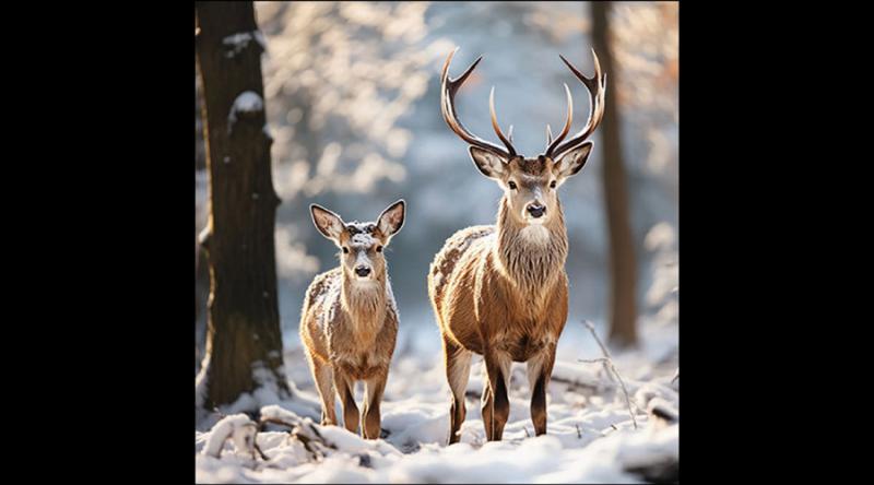 AMB.33320235 Deer in the forest papírszalvéta 33x33cm, 20db-os