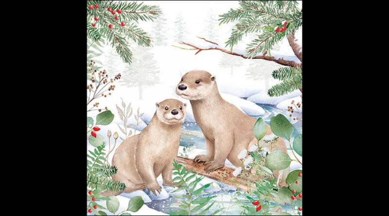 AMB.33320270 Otter papírszalvéta 33x33cm, 20db-os