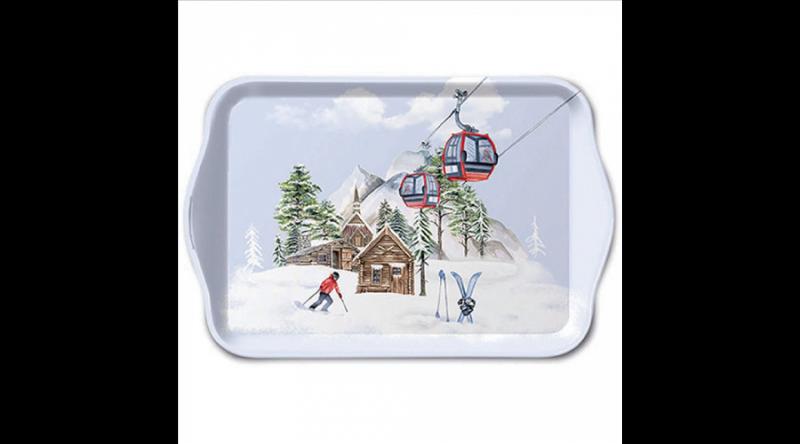 AMB.33718855 Ski hut műanyag kistálca 13x21cm