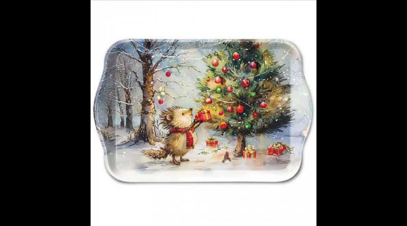 AMB.33720105 Present for hedgehog műanyag kistálca 13x21cm