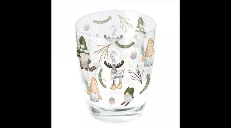 AMB.34320190 Forest gnomes white üvegpohár 0,25l