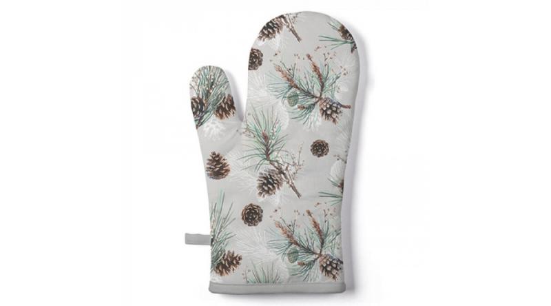 AMB.36416470 Pine Cone All Over edényfogó kesztyű 18x30cm, 100% pamut