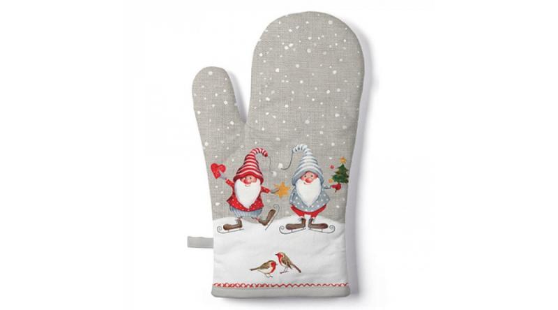 AMB.36416940 Skating Dwarfs edényfogó kesztyű 18x30cm, 100% pamut