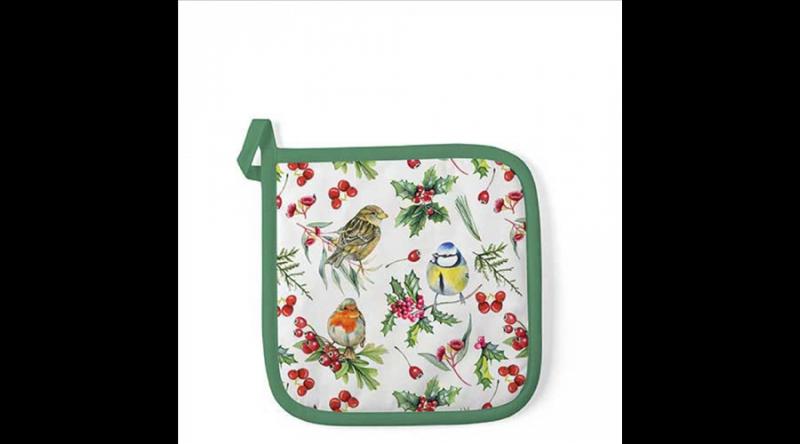 AMB.36519955 Birds in Winter edényalátét 20x20cm, 100% pamut