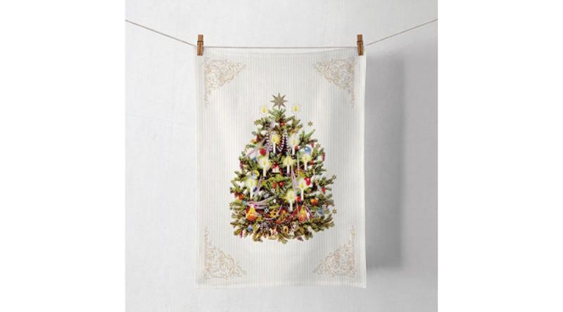 AMB.37815345 X-mas Tree konyharuha 50x70cm, 100% pamut