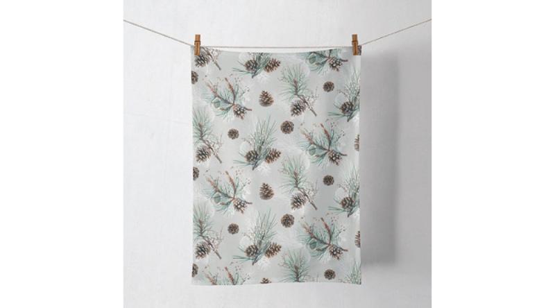 AMB.37816470 Pine Cone All Over konyharuha 50x70cm, 100% pamut