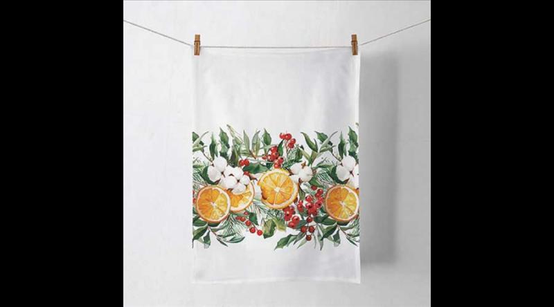 AMB.37819935 Winter Oranges konyharuha 50x70cm, 100% pamut