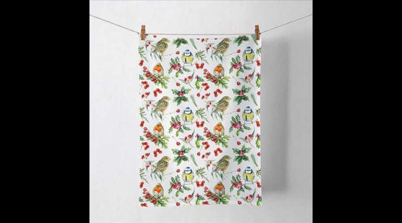 AMB.37819955 Birds in Winter konyharuha 50x70cm, 100% pamut