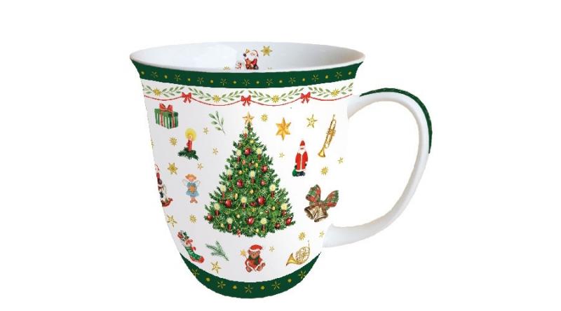 AMB.38414515 Christmas Evergreen porcelánbögre 0,4L