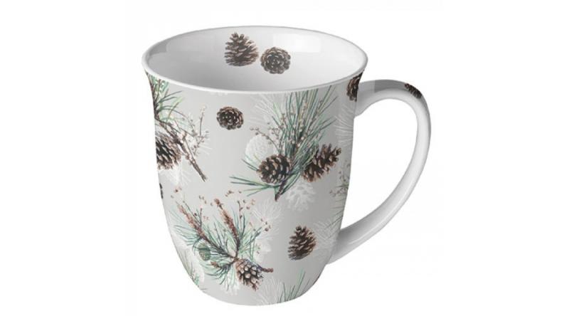 AMB.38416470 Pine Cone All Over porcelánbögre 0,4L