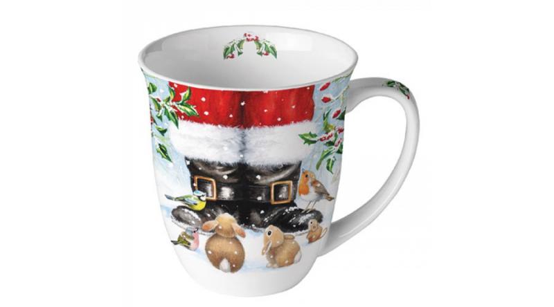 AMB.38416690 Looking Up To Santa porcelánbögre 0,4L