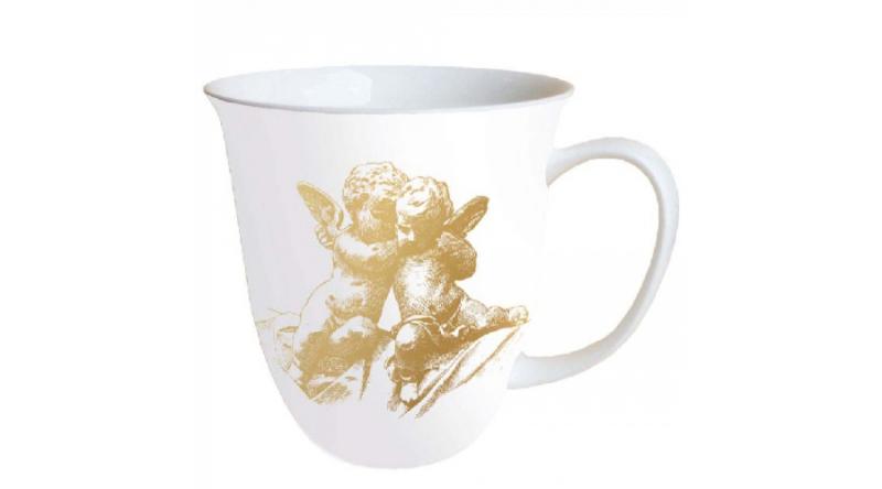 AMB.38416700 Classic Angels Gold porcelánbögre 0,4L