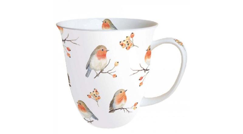 AMB.38416805 Robin Family porcelánbögre 0,4L