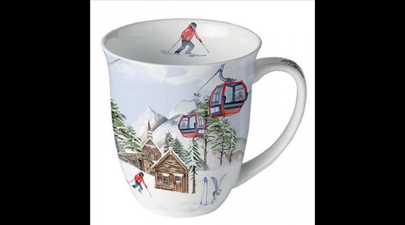 AMB.38418855 Ski hut porcelánbögre 0,4l