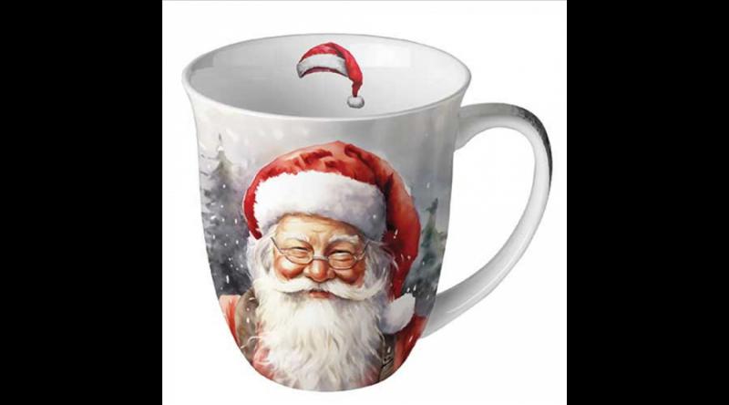 AMB.38419075 Happy Santa porcelánbögre 0,4l