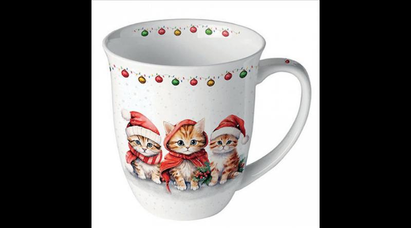 AMB.38419105 Funny cute kittens porcelánbögre 0,4l