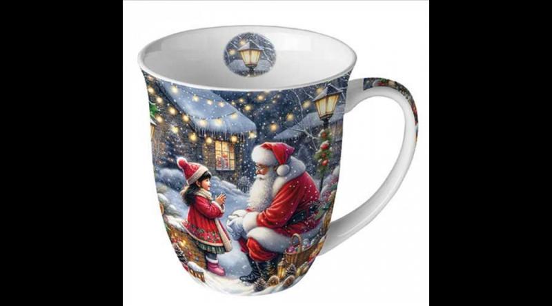 AMB.38420055 Talking to Santa porcelánbögre 0,4l