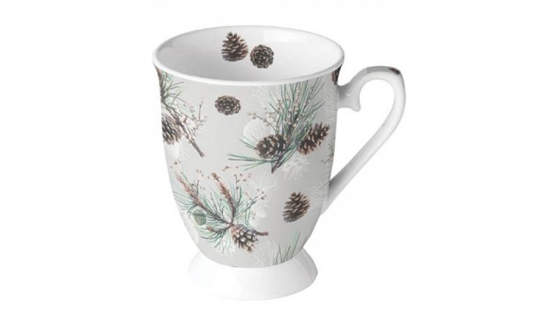 AMB.38716470 Pine Cone All Over porcelánbögre 0,25L