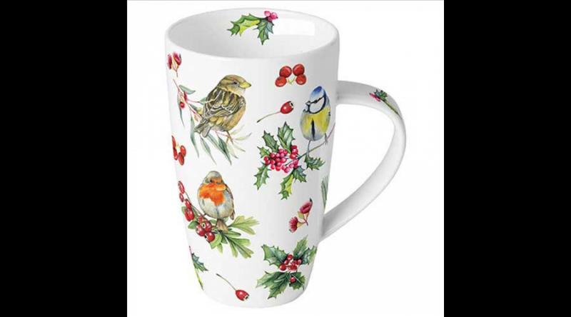 AMB.38919955 Birds in Winter porcelánbögre 0,6l