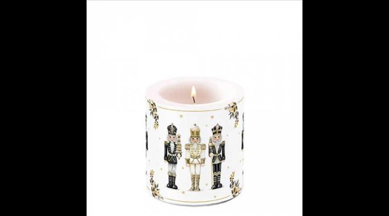 AMB.39219990 Royal nutcrackers átvilágítós gyertya 8x7,5cm