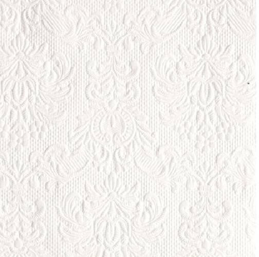 Ambiente 12504925 Elegance White papírszalvéta, kisebb, 25x25cm,15db-os