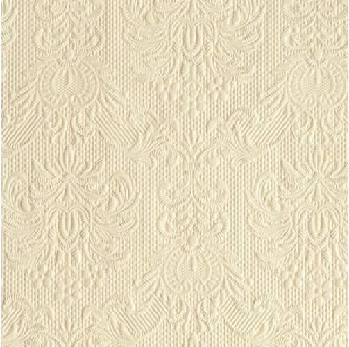 Ambiente 12504926 Elegance Cream papírszalvéta, kisebb, 25x25cm,15db-os