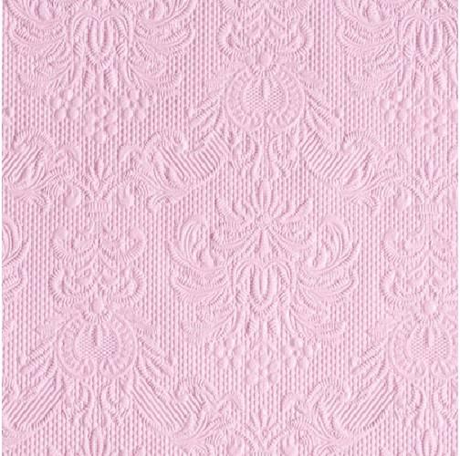 Ambiente 12504928 Elegance Pink papírszalvéta, kisebb,  25x25cm,15db-os