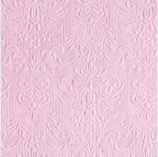 Ambiente 12504928 Elegance Pink papírszalvéta, kisebb,  25x25cm,15db-os