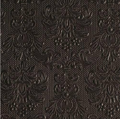Ambiente 12504930 Elegance Black papírszalvéta kisebb, 25x25cm, 15db-os