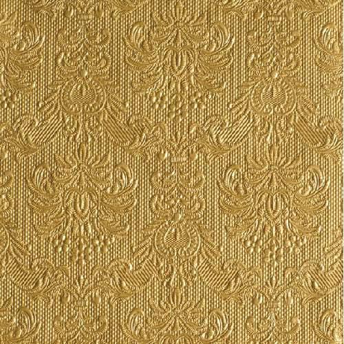 AMBIENTE 13304937 Elegance gold dombornyomott papírszalvéta 33x33cm,15db-os