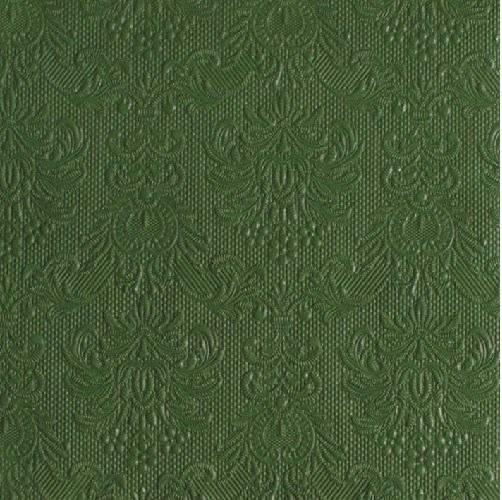 Ambiente 14004939 Elegance dark green papírszalvéta nagy, 40x40cm, 15db-os
