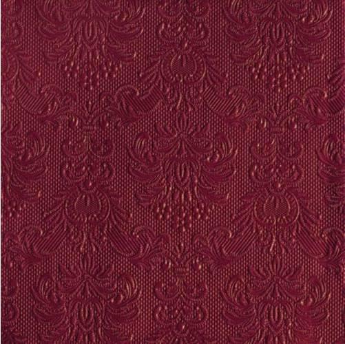 Ambiente 14005519 Elegance bordeaux papírszalvéta nagy,  40x40cm, 15db-os