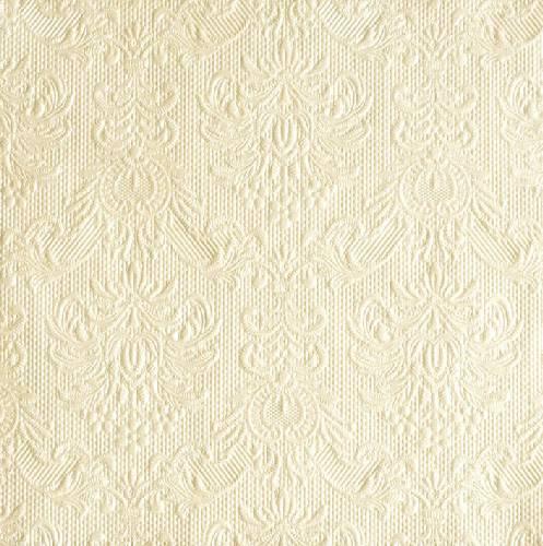 Ambiente 14006920 Elegance pearl cream esküvői szalvéta nagy, 40x40cm,15db-os