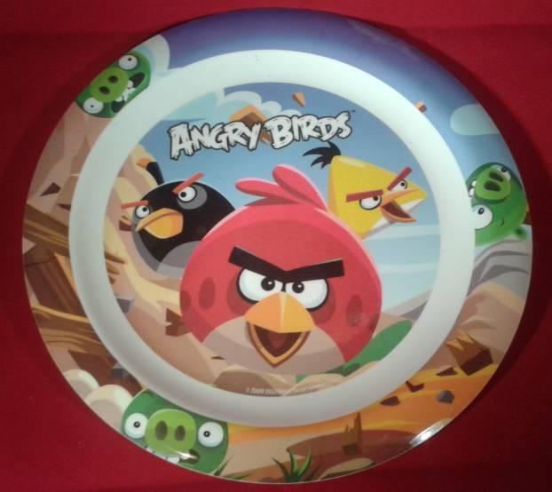Angry birds lapostányér, műanyag, 22 cm, Q673145