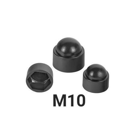 Anyatakaró kupak hatlapú M10 anyákra, műanyag, 100db Anyasapka, fekete, szürke, fehér