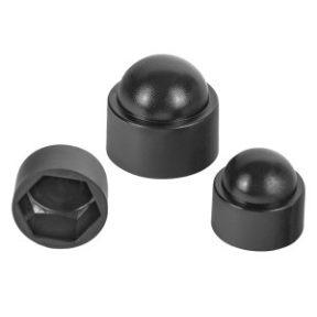 Anyatakaró kupak hatlapú M14 anyákra, műanyag, 50db Anyasapka, fekete, szürke, fehér