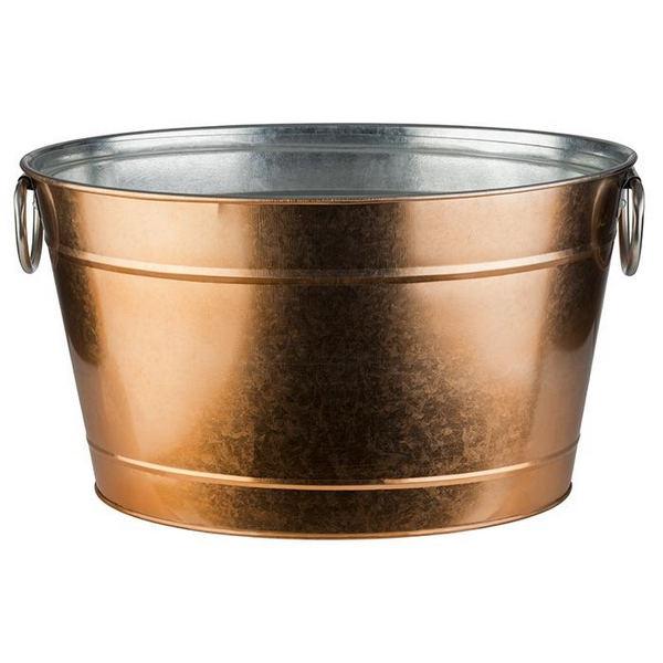 APS fém pezsgős vödör 40x28x22cm 11l COPPER TIN, réz szín