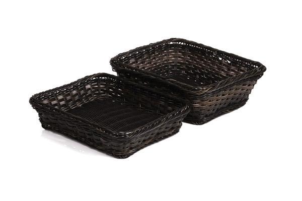 APS polyrattan kosár szögletes GN 1/2 32,5x26,5x10cm SBARNA-FEKETE