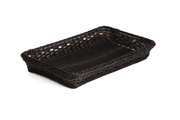 APS polyrattan kosár szögletes GN 1/6 17,6x16,2x10cm SBARNA-FEKETE