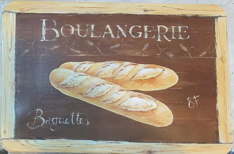 ARC műanyag reggeliző alátét, 45X30 cm, Boulangerie baguettes, 5095059