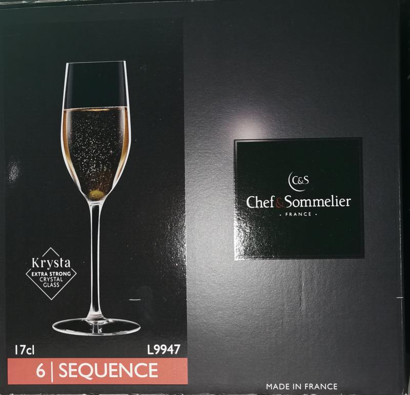 ARCoroc Chef Sommelier; Sequence pezsgős pohár, 17 cl, 6 db,