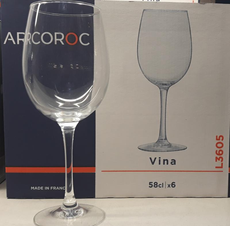 Arcoroc Vina vörösboros pohár, 58 cl, 6 db, 502518
