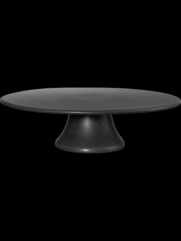 ASA kerámia kerek talpas tortatál 35×10,5 cm FEKETE, 4798/174