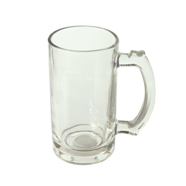 Átlátszó sörös korsó 0,4 liter, üveg, YB366, 221001