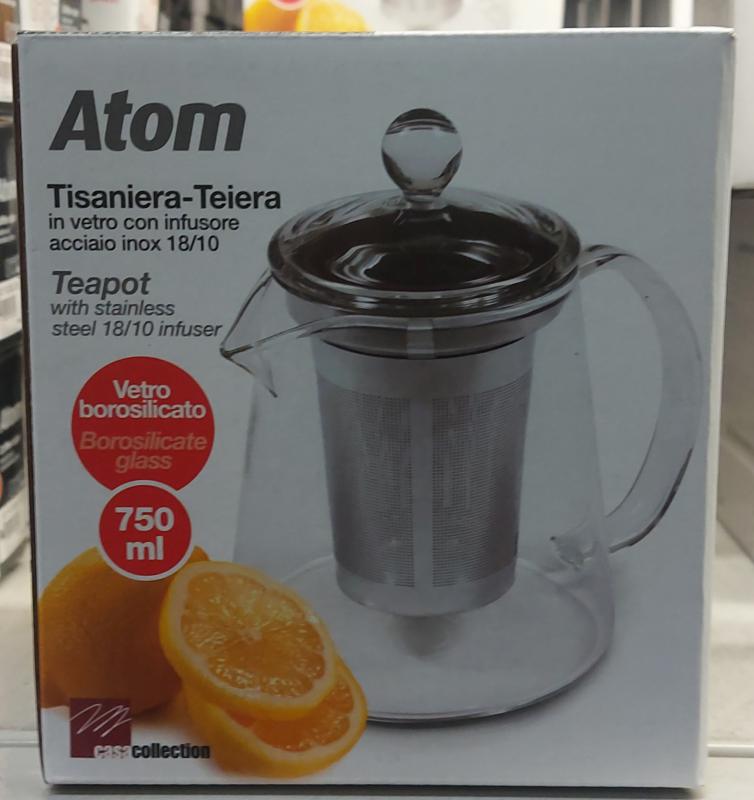 Atom teakanna 0,75l + rm filter